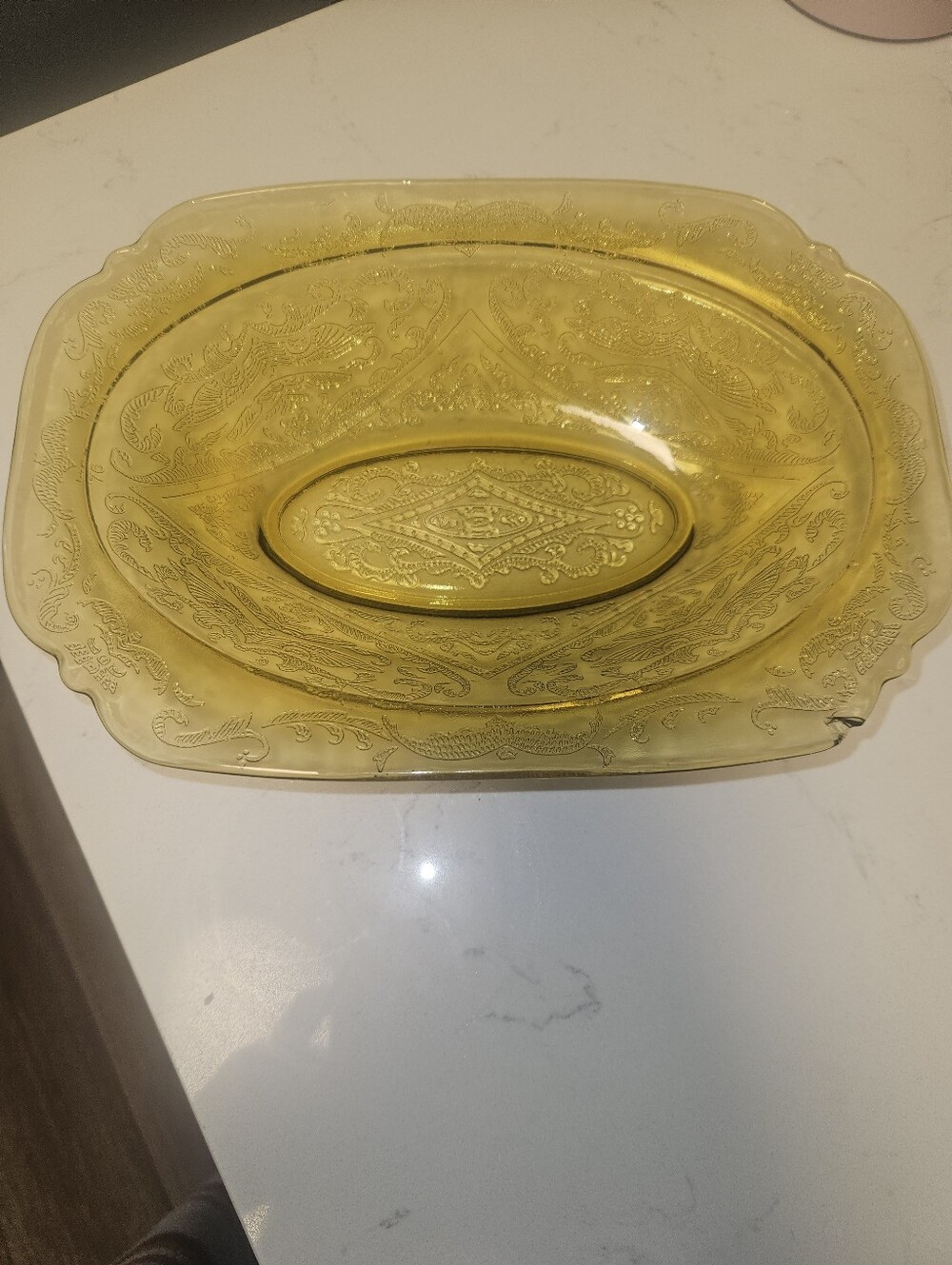 Yellow Depession Glass